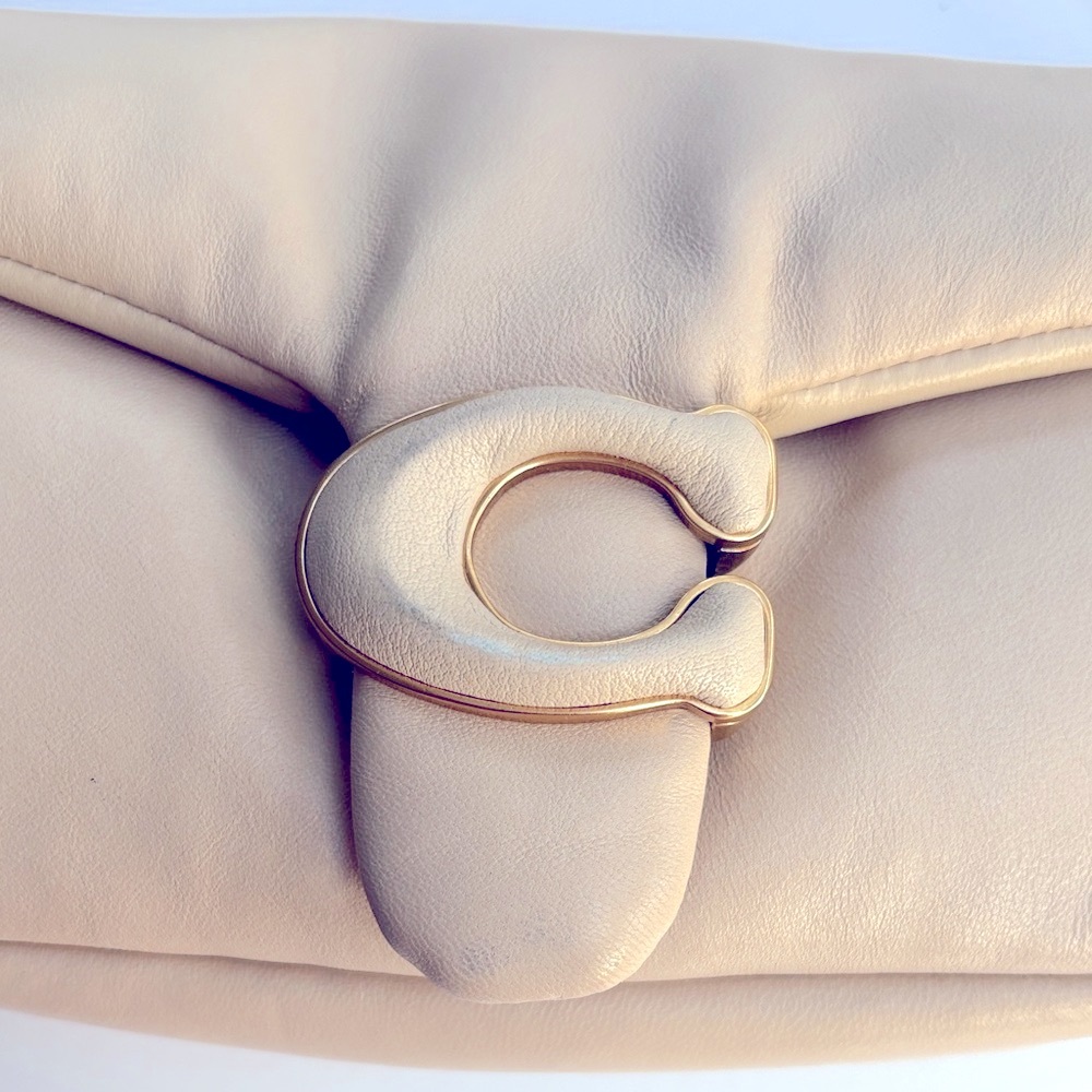Coach Cream Leather Pillow Tabby Top Handle Bag - Picture 10 of 15